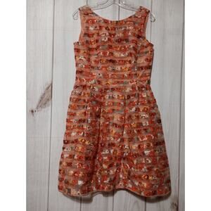 Danny & Nicole Coral Floral‎ Sleeveless Dress - Size 6